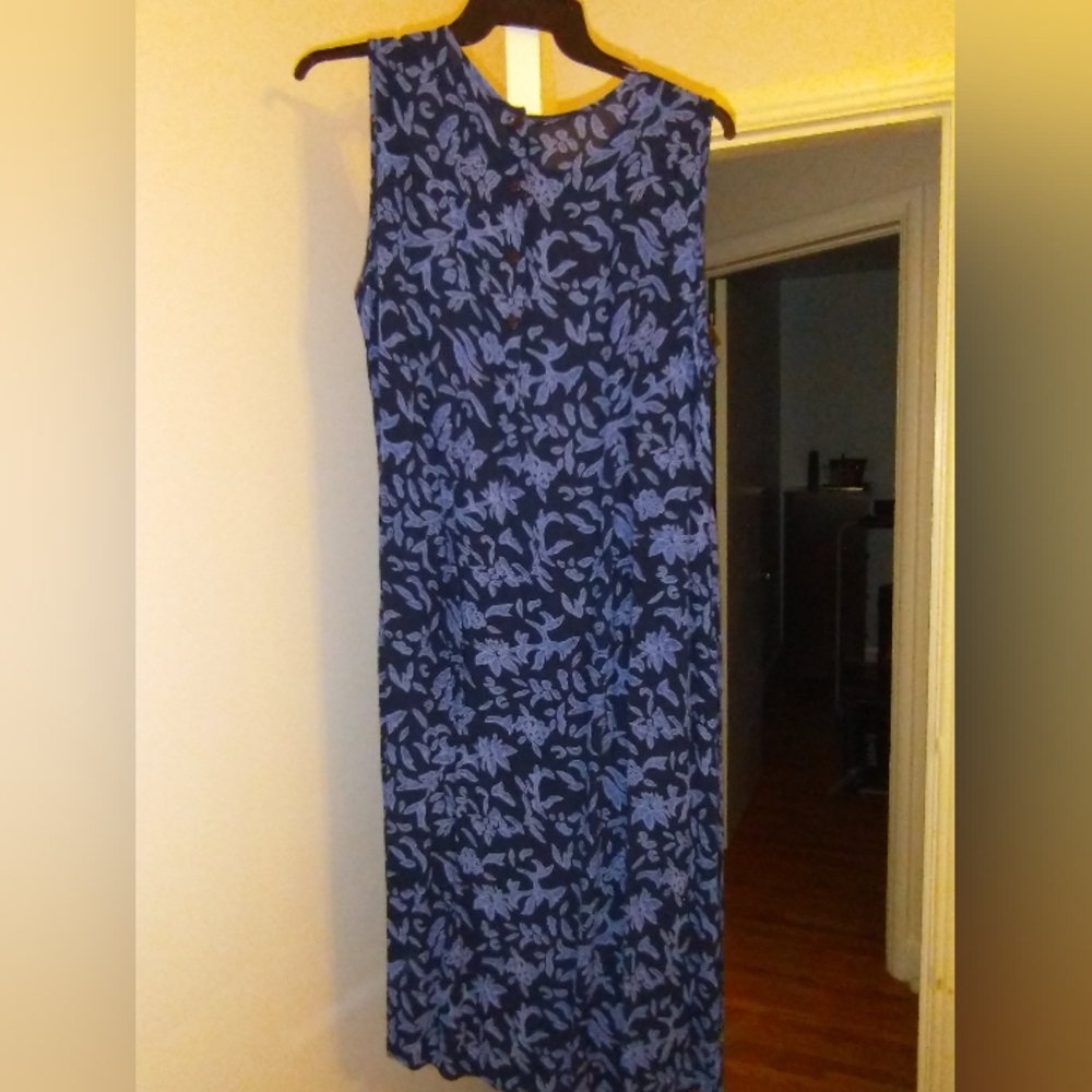 Blue patterned Dress